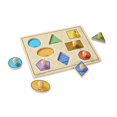 thumbnail image 2 of Melissa & Doug Geometric Shapes Large Peg Puzzle, 2 of 2