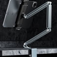 thumbnail image 4 of facefd Phone Holder Adjustable Aluminum Alloy Portable Reusable Household Dorm Tablet Bed Bracket Mount for Tablets Notebook Silver Silver, 4 of 6