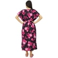 thumbnail image 3 of Bimba Kaftan Front Buttons Maternity Night Wear Printed Hospital Delivery Gown, 3 of 8