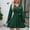 Army Green, variant on Gspmoly Dresses for Women, Fashion Women Long Sleeve Solid Color V-Neck Short Skirt Casual Dress Wedding Dresses for Women Holiday Deals
