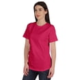 thumbnail image 4 of Inkmeso Womens Basic Crewneck Tshirt Short Sleeve Regular Fit Long Tee Workout Top, 4 of 8
