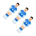 thumbnail image 4 of Wweixi 3Pcs Soccer Table Men Player quality ABS material,practical,sturdy,durable,wea Sports for Family Foosball Men Replacement Set Red, 4 of 6
