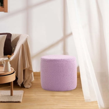 Tabouret Repose-Pieds Tabouret de Loisir Tabouret de Canapé Tabouret à Thé pour Entrée Chevet Salon Blanc