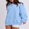 thumbnail image 3 of Sweats Surdimensionnés à Manches Longues pour Femmes, 3 of 6