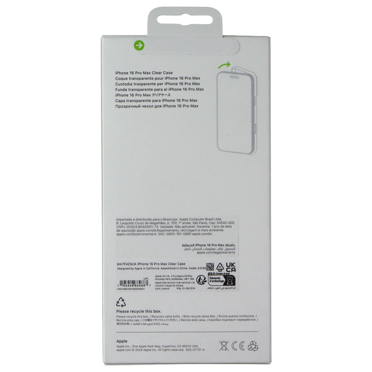 Apple iPhone 16 Pro Max Clear Case with MagSafe