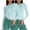 Light Blue, variant on lcziwo Long Sleeve Shirt Tops Women Tight Skinny Solid Color Basic Crop Top Pullover Tshirt Trendy Crewneck Tunic Tops 2PC 2024 White,XL