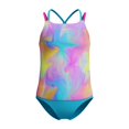 thumbnail image 1 of Speedo Girl's UV Protection Printed Closed Racerback One Piece Swimsuit - Arctic Glass, Size 10, 1 of 4