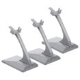 thumbnail image 2 of Support d'Exposition de Maquettes d'Avion 3 Pcs Plastique Gris pour Collectionneurs Usage à la Maison et en Magasin, 2 of 8