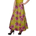 thumbnail image 3 of Moomaya Printed Rayon Skirt Wrap Style Plus Size Skirt Summer Wear Clothing, 3 of 6