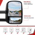 thumbnail image 4 of YITAMOTOR Compatible with 2003-2006 Chevy Silverado Tahoe GMC Sierra Extendable Tow Mirrors, Powered Heated with Arrow Signal Light, 4 of 4