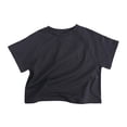 thumbnail image 1 of T-Shirts à Manches Raglan Unies Unisexes pour Enfants, Hauts Décontractés Légers à Col Rond pour Enfants, Été, 1 of 7