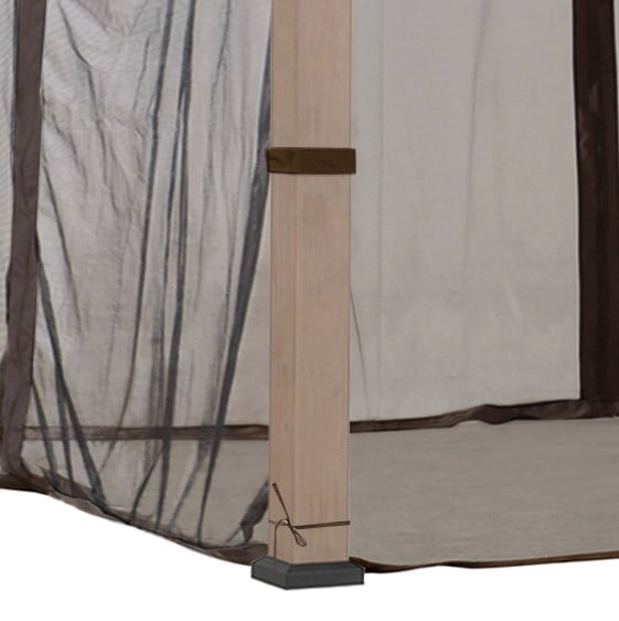 Sunjoy Moustiquaire pour Gazebos de 13 pi x 15 pi