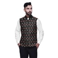 thumbnail image 1 of Atasi Fruits Printed Wedding Jackets For Men Nehru Jacket Waist Coat For Wedding & Festive Season-Small, 1 of 4