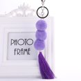 thumbnail image 3 of Porte-clés Pompon Fait Main Boho Pompon Charme Sac à Main Charme pour Femmes, 3 of 10