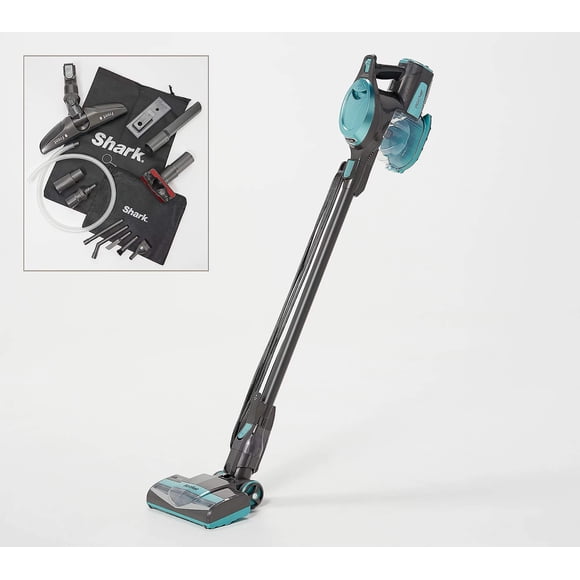 Shark Rocket Ultra-Light Corded Bagless Vacuum for Carpet and Hard Floor Cleaning with Swivel Steering (QS301Q), Ice Blue (QS301QIB)