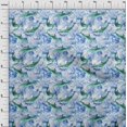 thumbnail image 4 of oneOone Polyester Lycra Medium Blue Fabric Whale Sewing Material Print Fabric By The Yard 56 Inch Wide, 4 of 5