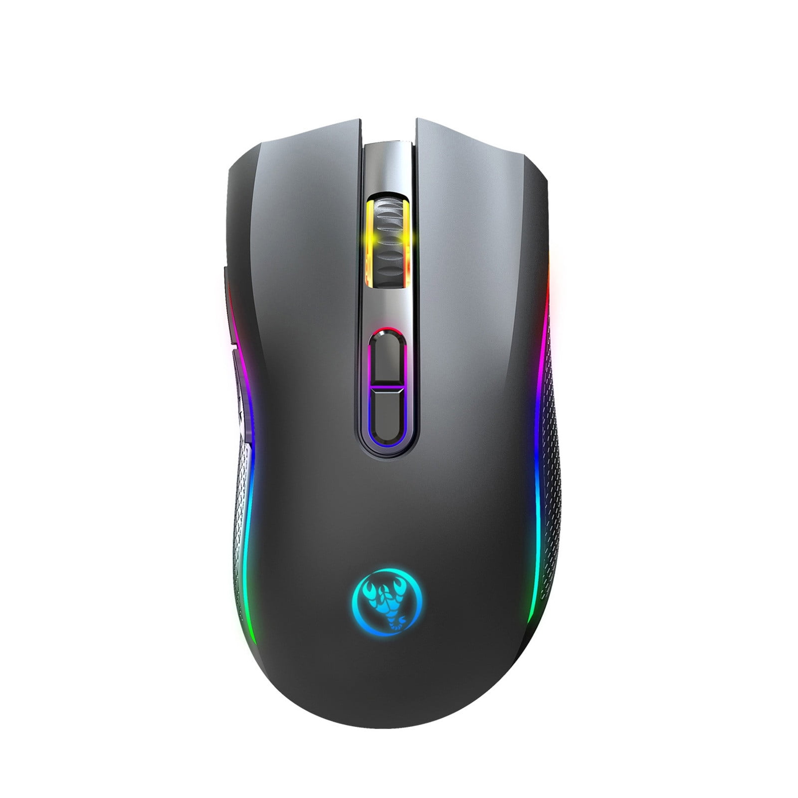 Wireless Gaming Mouse,2.4Ghz Wireless Mouse Gaming Mouse Rgb Backlight Wireless Optical Usb Gaming Mouse 4800Dpi Rechargeable Mute Mice,Gaming Mouse Wireless,Wireless Mouse Gaming
