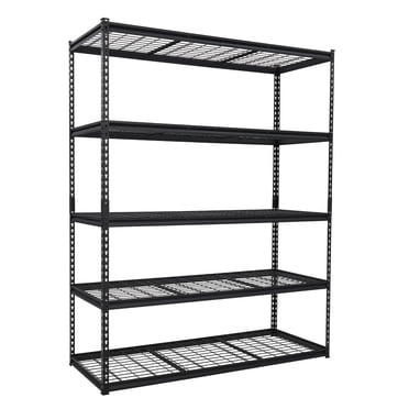AKDSteel 5-Tier Heavy Duty Metal Storage Shelving Unit, Adjustable Rack, 2500 lbs Capacity, 48x18x72in / 60x24x78in