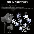 thumbnail image 3 of YAOMOBB Projecteur de Flocons de Neige LED Grande Zone de Projection Projecteur de Lumière LED de Noël IP65 Flocons de Neige Étanches avec Rotation de 280 Degrés, 3 of 6