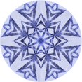thumbnail image 1 of Ahgly Company Tapis Rond Lavable en Machine Intérieur Transitionnel Bleu Céleste, 8 Pieds Rond, 1 of 7
