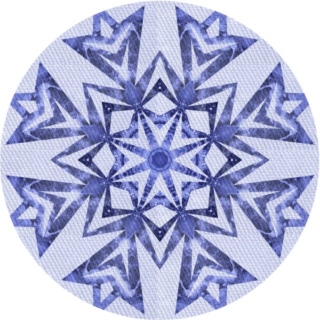 Ahgly Company Tapis Rond Lavable en Machine Intérieur Transitionnel Bleu Céleste, 8 Pieds Rond