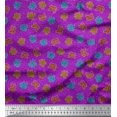 thumbnail image 1 of Soimoi Poly Georgette Fabric Coral Ocean Decor Fabric Printed Yard 52 Inch Wide, 1 of 2
