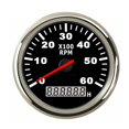 thumbnail image 1 of Car Boat Tachometer Gauge LCD Hour Meter 0-3000 4000 6000 RPM Tacho Sensor Marine Tacho Meters 12V/24V Red Backlight ,Easy to Calibrate, 1 of 7