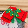thumbnail image 2 of Gants Sans Doigts Mode Gants Demi-Doigts Doux Gants à Rabat pour Noël, 2 of 6