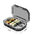 thumbnail image 3 of Ohufall Airtight Pill Container Portable Medicine Dispenser Compact Pill Case For Home And Travel, 3 of 9