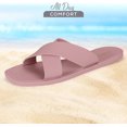 thumbnail image 2 of ROXONI Women Slippers Shower Pool Sandals Criss Cross Bathroom Quick Drying Slippers, 2 of 5