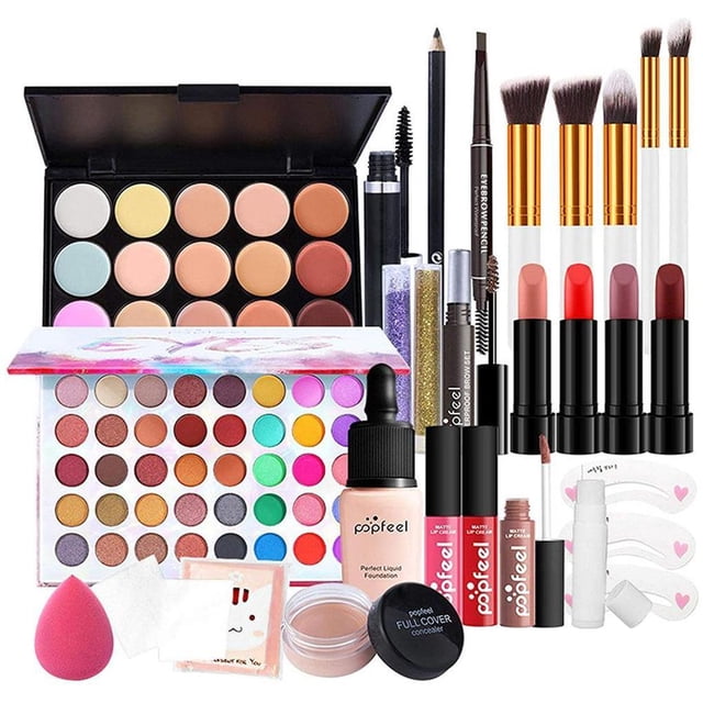 serony Professional Makeup Set Portable Travel Makeup Organizer Storage Box Cosmetics Kit All in One Makeup Kit Cosmetic Starter Kit