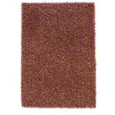 Confetti Shag Pink & Green Mix 8 ft. x 10 ft. Area Rug