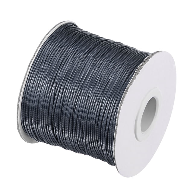 Unique Bargains Beading Thread Bracelet Weave Bead Craft Cord 0.8mm 159M/Roll (173-Yards) Decorative String, Deep Grey