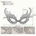 thumbnail image 3 of WHEANG Masquerade For Women Halloween Style With Ribbon Ties For Prom Costume And Dance Makeup Props, 3 of 5