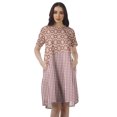 thumbnail image 1 of Moomaya Printed Loose A-Line Dress With Pockets Short Sleeve Dresses Women, 1 of 4