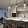 thumbnail image 4 of Artika Mirah Modern Mid-Century LED Pendant Light, Matte Black, 4 of 9