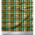 thumbnail image 1 of Soimoi polyester Crepe Fabric Plaid Check Print Fabric by Yard 42 Inch Wide, 1 of 3