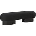 thumbnail image 3 of Meridian Furniture Robertson Black Boucle Fabric Bench, 3 of 17