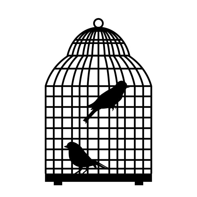 CAROOTU Hanging Decorative Pendant with Hollow-Carved Design Stimulating Birds Cage Lightweight Durable for
