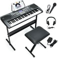 thumbnail image 1 of Gymax 61-Key Electronic Keyboard Piano Starter Set w/Stand Bench Headphones, 1 of 10