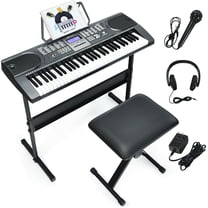 Gymax 61-Key Electronic Keyboard Piano Starter Set w/Stand Bench