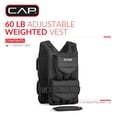 thumbnail image 2 of CAP Barbell Adjustable Weighted Vest, 60lb, 2 of 9