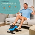 thumbnail image 2 of Lifepro FlexCycle Under Desk Bike & Pedal Exerciser, Seated Leg and Arm Exerciser for Seniors, 8 Magnetic Resistance Levels, LCD Monitor, Blue, 2 of 7