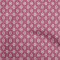thumbnail image 1 of oneOone Georgette Viscose Magenta Fabric Running Stitch Craft Projects Decor Fabric Printed By The Yard 42 Inch Wide, 1 of 4
