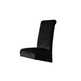 thumbnail image 2 of Meitianfacai Gold Diamond Velvet Stretch Chair Cover Large Slant High Back Chair Cover Solid Color Home Hotel Dining Chair Cover Allin One All Inclusive Universal Dirtproof, Black, 2 of 6