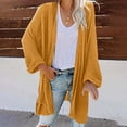 thumbnail image 2 of AherBiu 3/4 Sleeve Cardigan Sweaters for Women Open Front Ribble Knit Outwear Jackets Loungewear, 2 of 6