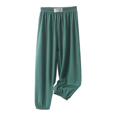 Yuyuzo Pantalon Jogger pour Tout-Petites Filles Enfants Taille Haute Couleur Unie Ample Décontracté Confortable Pantalon Mince