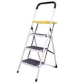 thumbnail image 1 of Stanz (TM) 3 Steps Steel Ladder with Tool Tray and Hand Grip, Three Steps Ladder 300 Pound Capacity…, 1 of 4