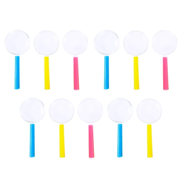 11 Pcs Lunettes Grosses pour Enfants pour l'Enseignement, Loupes d'Observation (Couleur Aléatoire)
