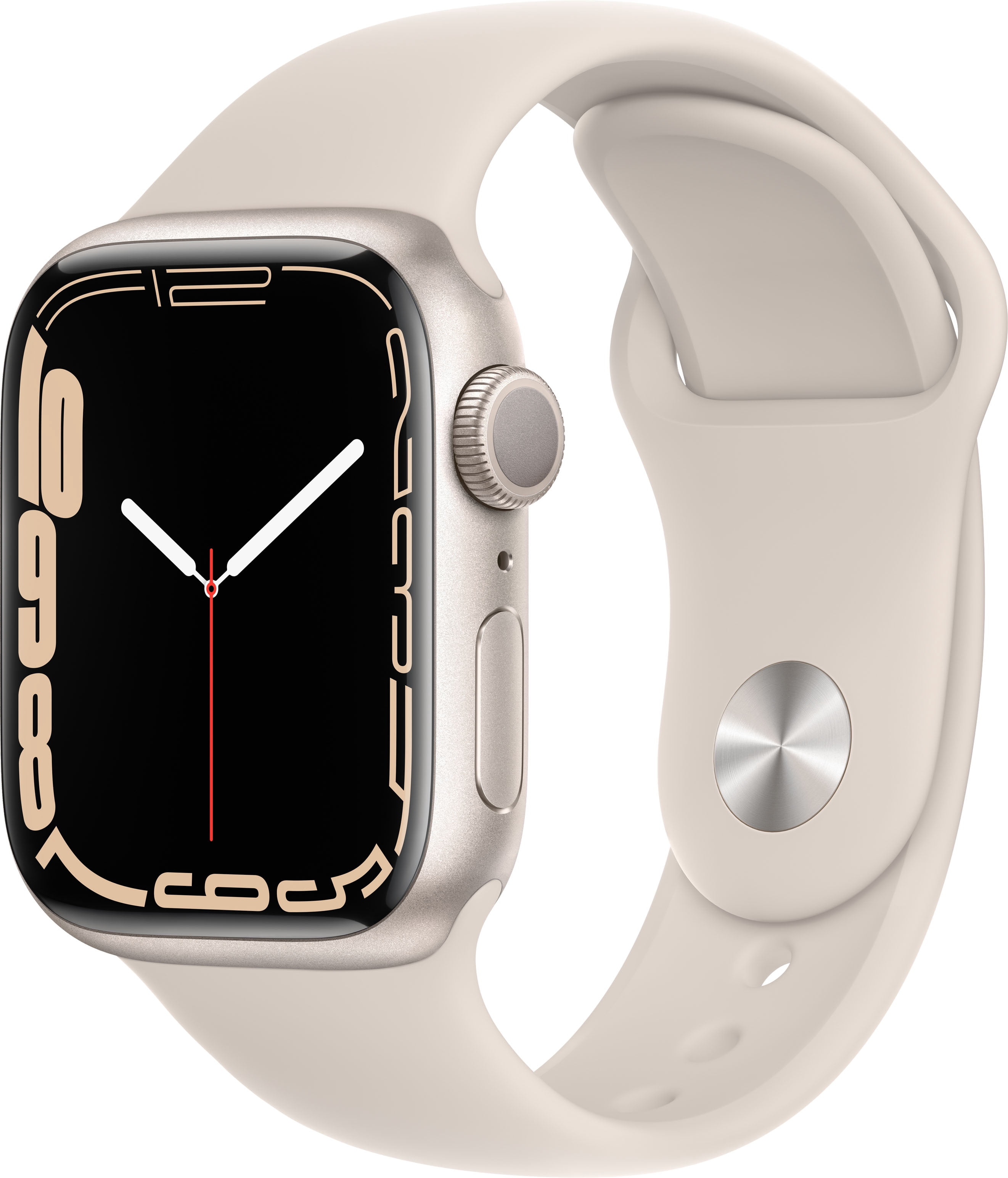 Refurbished Apple Watch Gen 7 Series 7 45mm Starlight Aluminum - Starlight Sport Band MKN63LL/A